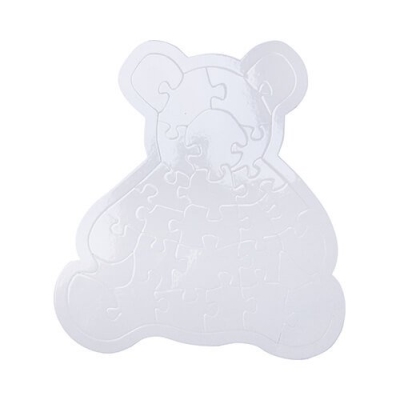 Puzzles teddy bear for sublimation overprint 28 elements